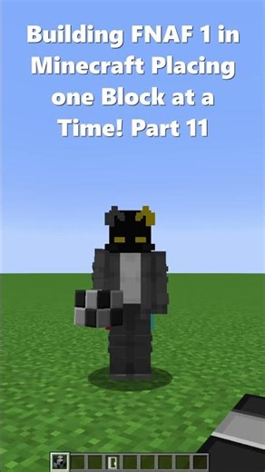 Building FNAF 1 in Minecraft Placing one Block at a Time! Part 11