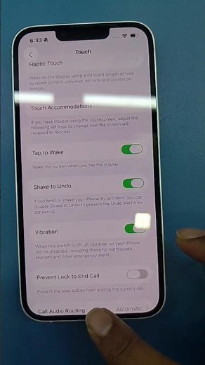 iPhone 16/16e Vibration not working | How to turn On Vibration for incoming call #iphone #vibration