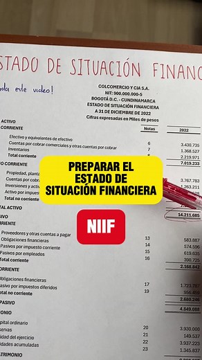 Cómo hacer un Estado de Situación Financiera desde cero