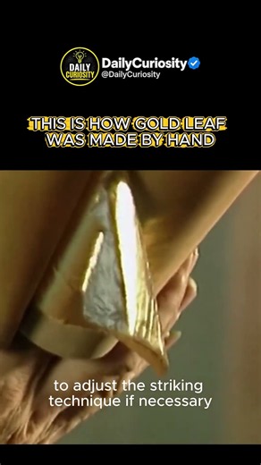 This Is How Gold Leaf Was Made by Hand for Centuries #didyouknow #history #youtubeshorts #facts