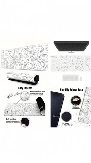 Creative Geometric Pattern Mouse Pad, 1 Count Office Mouse Mat with Stitched Edges, Non-Slip Rubber Base, Desktop Mouse Pad, PC Accessories #gadgets #gamingdesk #customdoormat #playmatforkids #moppingmusthaves #deskessentials #coolmousepad #officegirlydeskaccessories #babysheets #productivitymouse
