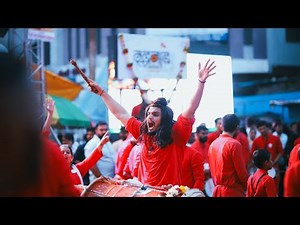 बाबा महाकालेश्वर आरती - रुद्रनाद ध्वज ढोल ताशा पथक, अ.नगर | USA -#kartik_deshmukh