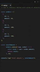 JavaScript | reduce() method with array of objects