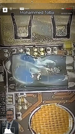 الطريقة الصحيحة لفك لحام الـ SMD IC بدون إتلاف البوردة. #pcb #diy_electronics