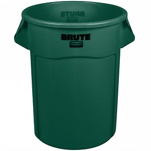 Rubbermaid® FG265500DGRN BRUTE Green 55 Gallon Round Trash Can