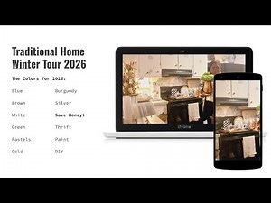 Decorating Colors for 2026 I Winter Home Tour I Decorating the Traditional Home for Winter