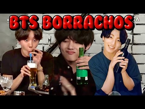 BTS BORRACHOS🔥esto pasa cuando bts estan borrachos