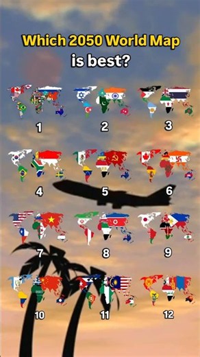 Which 2050 World Map is best? #world #map #flag #country #asia #europe #america #india #usa #russia