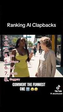 Ranking Ai Clapback *FUNNY AI CLAPBACKS* #fyp #shorts #aiclapbacks #tiktok
