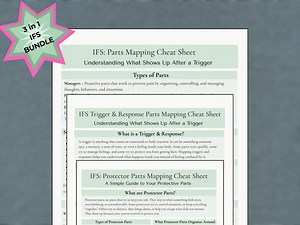IFS Parts Mapping Bundle | Trigger Response & Protector Worksheet Set - Etsy UK