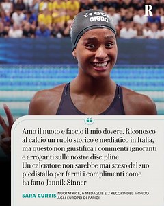 Sara Curtis: “I calciatori non scendono dal piedistallo per fare complimenti, Sinner sì”