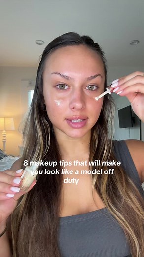 8 makeup tips that will make you look like a model off duty #makeup #modeloffduty #modeloffdutymakeup #makeuptutorial #makeuplook @Charlotte Tilbury @Supergoop @Kosas @Hourglass Cosmetics @Kylie Cosmetics @LUMIFY Eyes @Iconic London @milkmakeup @Pixi Beauty @Tweezerman @Freck Beauty
