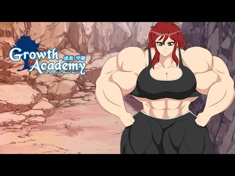 Muscle Gain Playthrough #27 Growth Academy - Natsuko Lore!