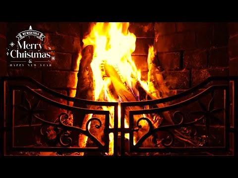 Yule Log Christmas Music 🔥 Christmas Fireplace Ambience, Christmas Jazz Music, Crackling Fire Sounds