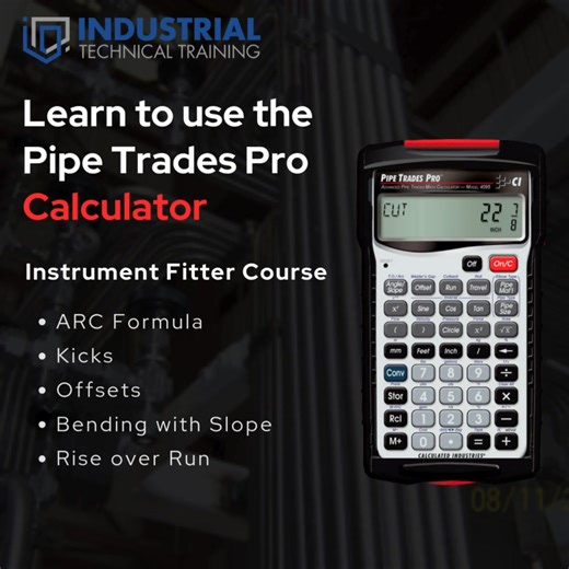 Entry-level Instrument Fitter Course Start Date: October 5th. Location: 824 Center St Deer Park, TX https://www.industrialtechnicaltraining.com/instrumentfitter-DP | Industrial Technical Training