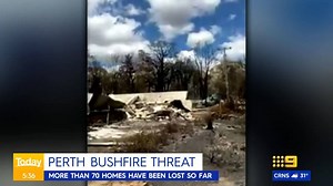 Residents in Perth's north east are right now under the threat from another emergency bushfire warning. #9News | Nightly at 6.00pm | 9 News
