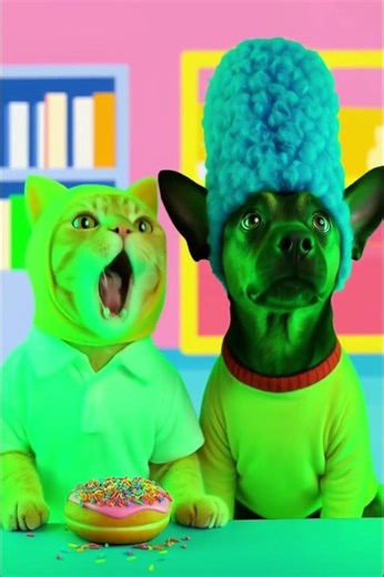 The Simpsons 🐶🐱💛 #cat , #catshorts #viralvideo