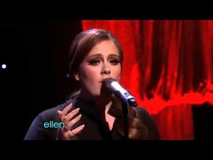 Adele Someone Like You On Ellen DeGeneres Show Brit Winnner Adele Sings Someone Like You