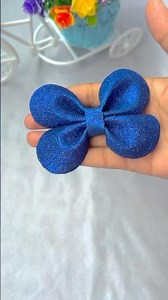 DIY cute hair clips || diy bow || 😍🥰 handmade hair accessories || glitter paper craft ideas
