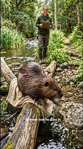 Baby Beaver Saved from a Plastic Trap 🦫🌿
