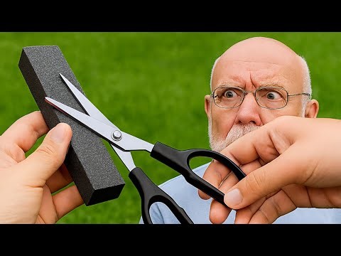Millions of people don't know this secret ❌ Sharpen your scissors at home with this simple tool