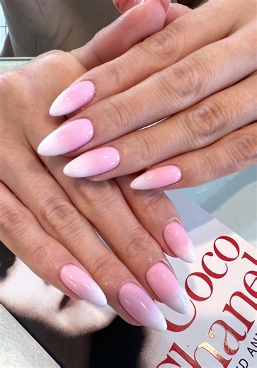 Pink white=🪄✨ Book your appointment. 📍Auburn #nail #nails #ombre #ombrenails #nailtutorial #nailtech #nailart #nailsartvideos #sydneynails #nailsdesign #nailsoftiktok