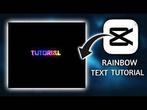 How to make Rainbow Glowing Text in capcut🥶 || Rainbow Text Tutorial | Capcut text tutorial