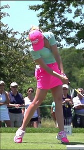 Returned LPGA Queen Paula Creamer Beautiful Driver Iron Swing & Slow Motions 8
