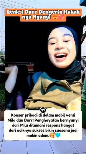 Serunya Momen Kakak Adik Nyanyi Dalam Mobil😍 #milada7 #bangdurr #milen #da8 #indosiar