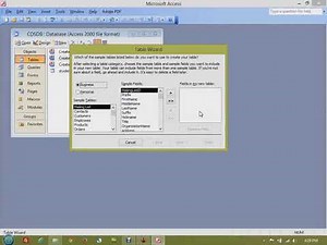 MS Access 2003 Tutorial in Hindi : Creating Database and Table
