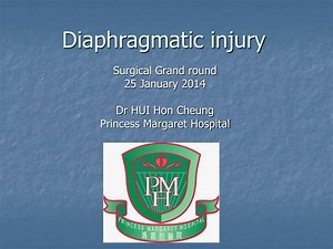 Diaphragmatic injury - SlideServe