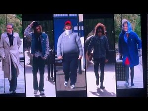 One Direction TMH tour dressing up as old people