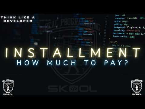 How to Calculate Monthly Installments in C++