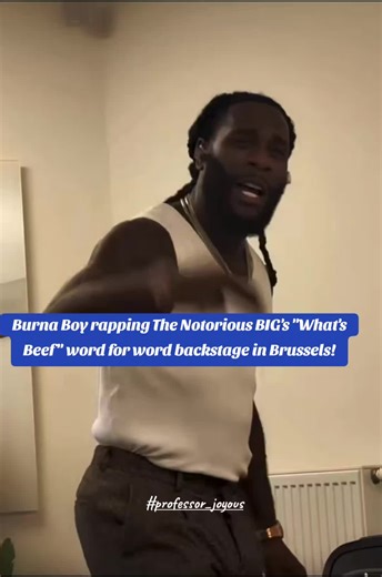 #burnaboy #rapping #whatsbeef #wordforword #professorjoyous @Burna Boy