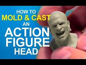 EASY! How to MOLD & CAST an ACTION FIGURE head