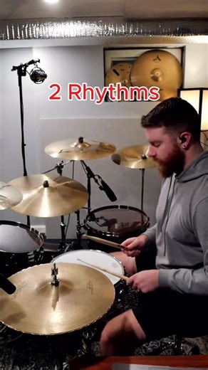 Develop some hand coordination by playing 2 different rhythms at the same time. #drumlesson #drumlife #drumming | Eric Sheppard Drums LLC