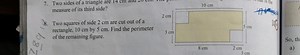 7. Two sides of a triangle are measure of its third side?8. Tw... | Filo