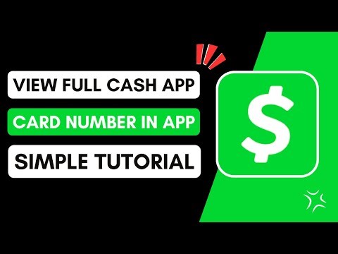 ✅ How To View Full Cash App Card Number In App