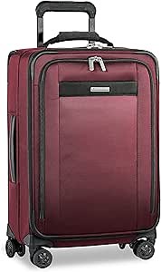 Briggs & Riley Transcend - Softside Carry-On Spinner Luggage, Merlot, Carry-On 22-Inch