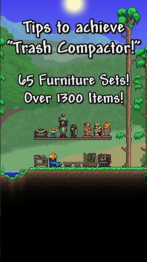 Complete Terraria's Trash Compactor Achievement EASILY! | Terraria 1.4.5 | #terraria #shorts