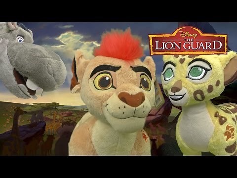 The Lion Guard Kion, Ono, Fuli, Beshte, and Bunga Bean Plush from Just Play
