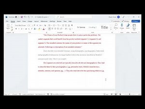 BUS 400 2-1 Outline Assignment Video