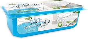 AIR U+ Wet Pads Refill for Swiffer Sweeper Wet Mopping Cloth, Unscented Disposable Floor Cleaning Wipes, 30 Count