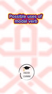 3.7K views · 24 reactions | Possible uses of modal verb : could...