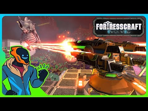 Wildly Underrated Factory Builder & Base Defense! - Fortresscraft Evolved!