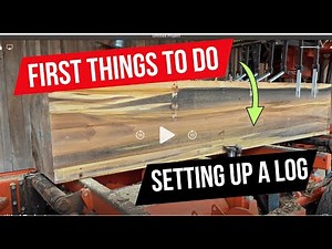 First Steps Sawing A Log - I Explain the Basics of What I Do!