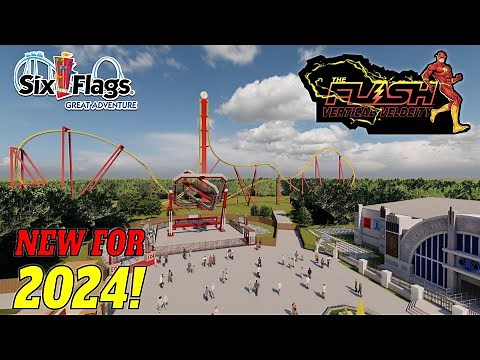 NEW FOR 2024 - Flash: Vertical Velocity at Six Flags Great Adventure