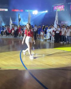 Our very own Ms. SDCA, Louise Zapanta, walked with grace at the opening ceremony of the Inter-Scholastic Athletic Association Season 15. #ISAA | St. Dominic College of Asia