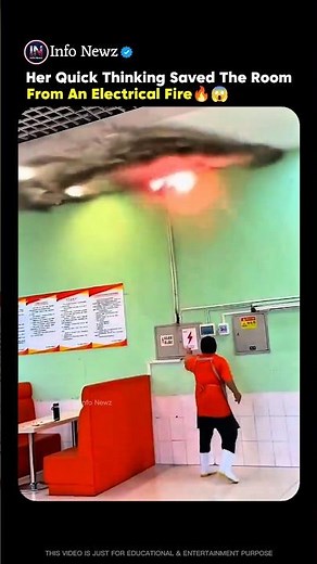 Her Quick Action Stopped an Electrical Fire⚡