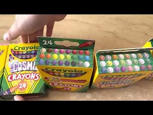 Crayon Boxes Reveal 24 and 32 collection Crayola.
